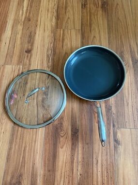 Hexclad Hybrid Fry Pan with Lid, 12"